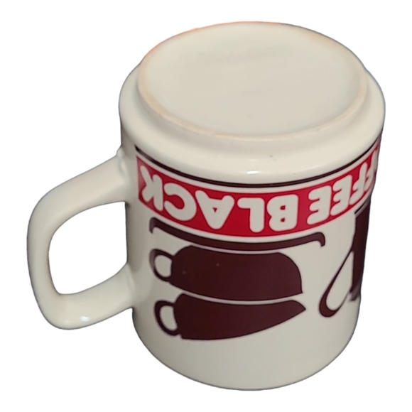 2 VINTAGE Sweet Coffee & Coffe Black Mugs - Picture 5 of 16